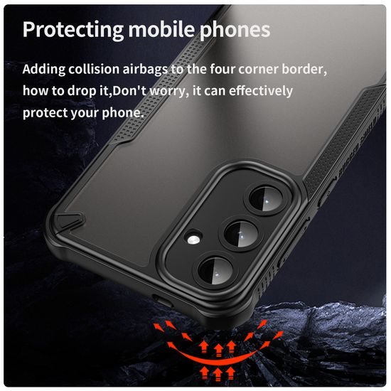 ArmorShield Hybrid Case, Samsung Galaxy S25 Plus, μαύρο