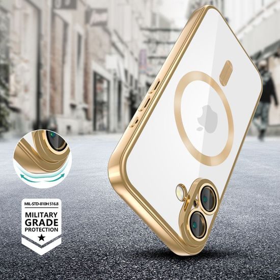 Techsuit Luxury Crystal MagSafe, iPhone 16e, μαύρο