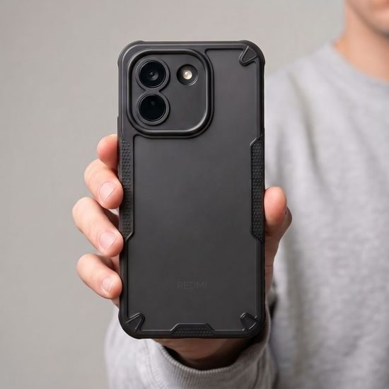 Xiaomi Redmi Note 17 Pro Max 5G vāciņš – Tech-Protect Rugged Shield – matēts melns