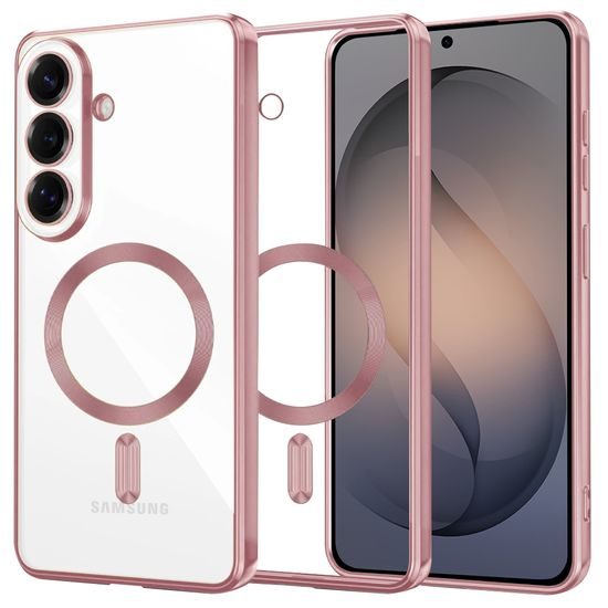 Techsuit Luxury Crystal MagSafe, Samsung Galaxy S26, růžový