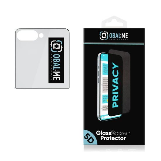 OBAL:ME Privacy 5D Tvrzené Sklo pro Samsung Galaxy Z Flip 8, černé