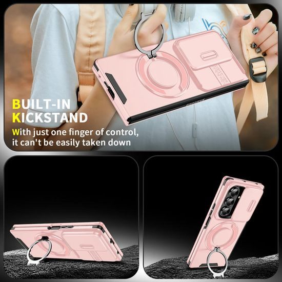 Husă Camslide Stand, Samsung Galaxy Z Fold 8 Ultra, roz