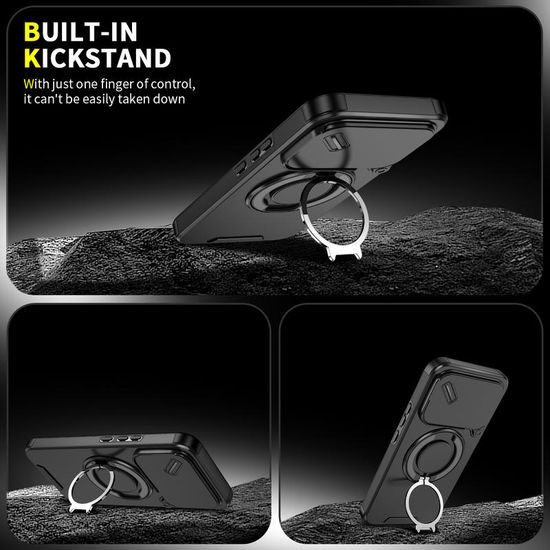 Θήκη Camslide Stand, Xiaomi 17T Pro, μαύρη