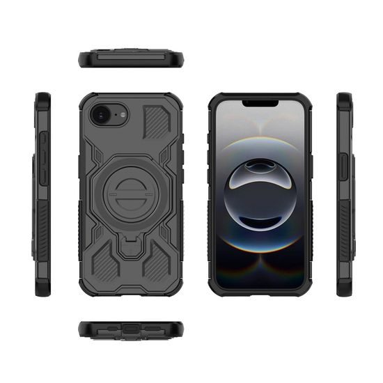 Techsuit Carbon Shield Pro, iPhone 16e, μαύρο