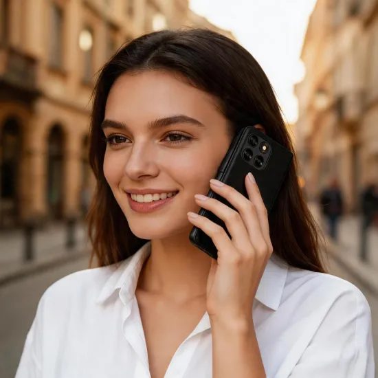 Tech-Protect Schutzhülle für Motorola Moto G67 / G77 - Elegantes gestepptes Case mit Magnetverschluss - Schwarz