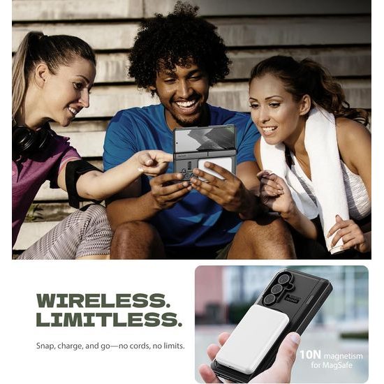 Θήκη Dexnor MagSafe Kickstand για Samsung Galaxy Z Fold 7, μαύρη