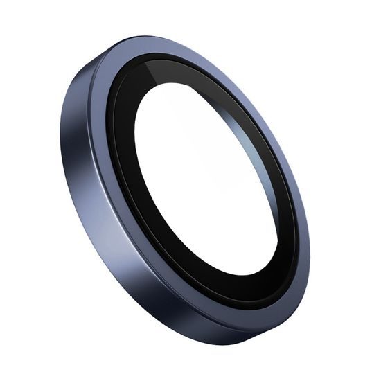 Blueo Original Metal Frame sklíčko pro čočku fotoaparátu, iPhone 17 Pro / 17 Pro Max, tmavě modré