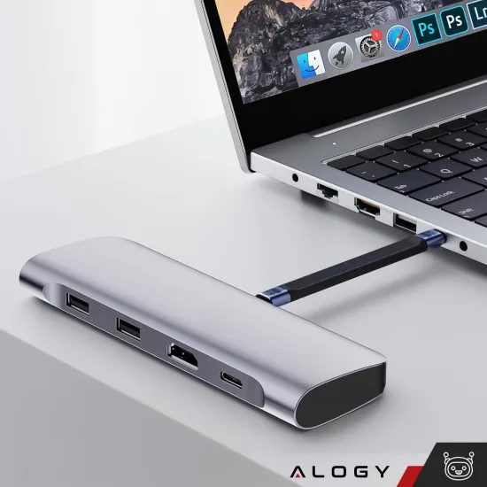 Alogy kabel USB-C - USB-C, 13,7cm, crni
