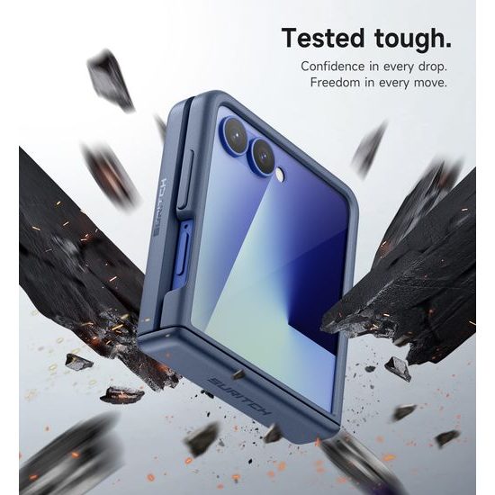 Suritch 360° Kickstand θήκη Samsung Galaxy Z Flip 7, μπλε