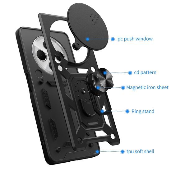 Techsuit CamShield, Xiaomi Redmi 14C, černý