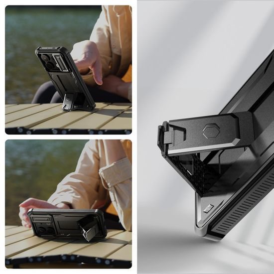 Tech-Protect Kevlar Cam+ Θήκη, Xiaomi Redmi Note 13 Pro 5G / Poco X6 5G, Μαύρο