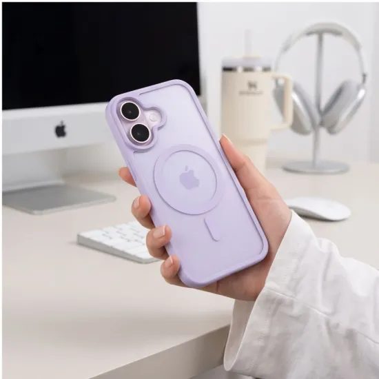iPhone 17 dėklas – Tech-Protect BasicMag MagSafe – violetinė