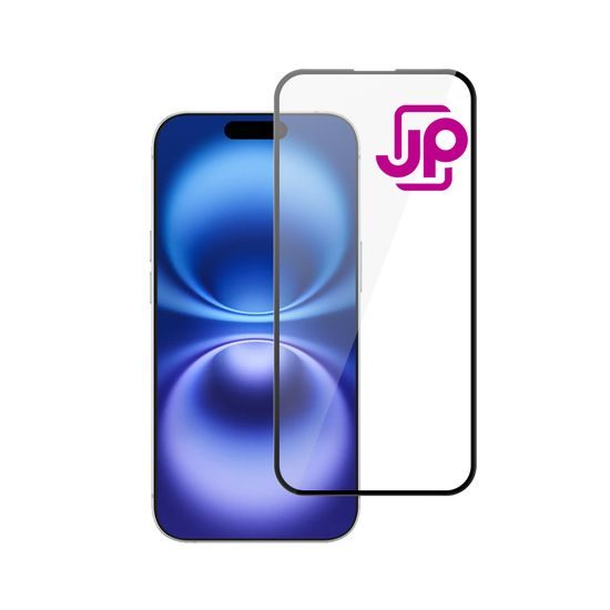 JP 5D zaščitno kaljeno steklo, iPhone 16 Pro, črno