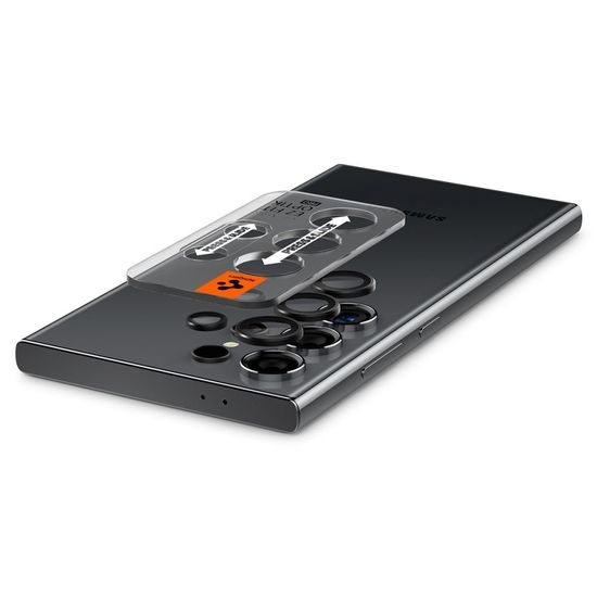 Spigen Optik.TR Ez Fit Προστασία Φωτογραφικής Μηχανής, 2 Τεμάχια, Samsung Galaxy S24 Ultra, Μαύρο