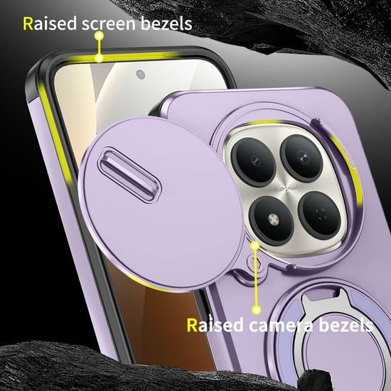 Camslide Stand maska, Xiaomi Redmi Note 15 Pro 5G, ljubičasta