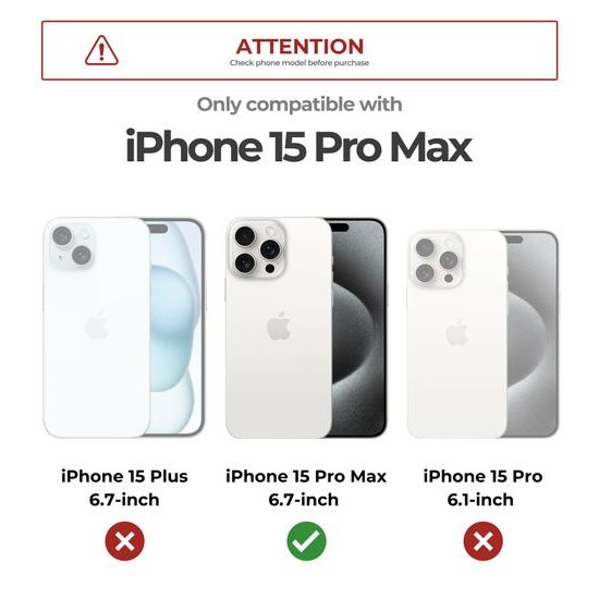 Dexnor MagSafe 360 Kickstand Camprotector Θήκη iPhone 15 Pro Max, Μαύρη