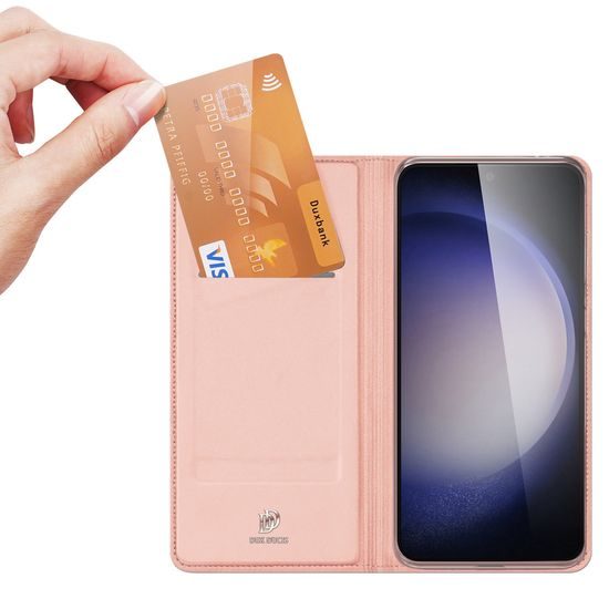 Dux Ducis Skin Pro, preklopni etui, Samsung Galaxy S23 FE, roza