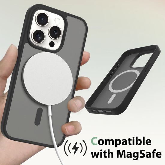 JP MagFit Colour MagSafe obal s N52 magnetem, iPhone 15 Pro, bílý