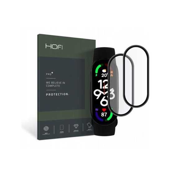 Hofi Pro+ Υβριδικό Γυαλί, Xiaomi Mi Band 7, μαύρο, 2 τεμάχια