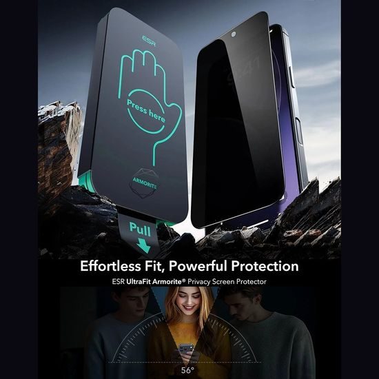 ESR Privacy Armorite Σκληρυμένο Γυαλί UltraFit, iPhone 17, 3 τεμάχια