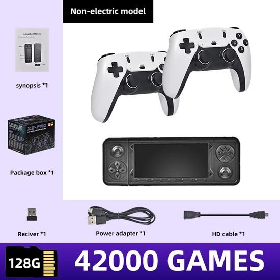 X9 Pro Retro κονσόλα με δύο ασύρματα χειριστήρια, HDMI, Game Stick, 4K