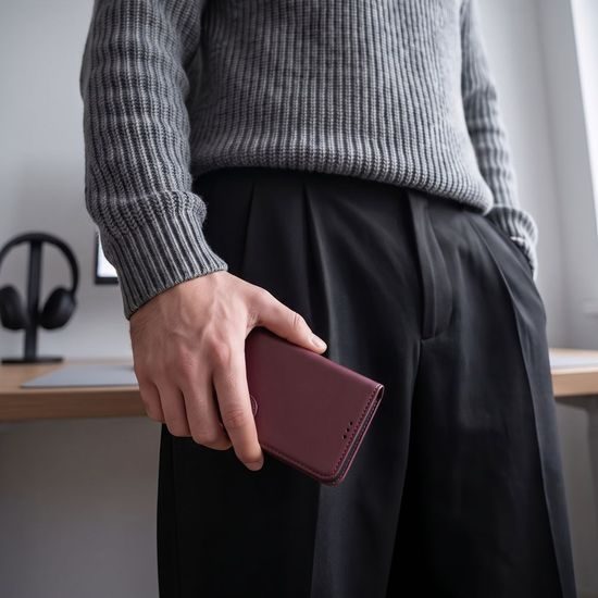 Tech-Protect Wallet θήκη, Xiaomi Redmi Note 17 Pro Max 5G, μπορντό