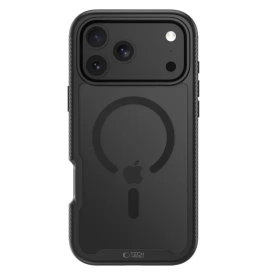 Tech-Protect Defense360 MagSafe Case für iPhone 17 Pro Max / 18 Pro Max - Hybridpanzer mit integriertem Displayschutz - Schwarz