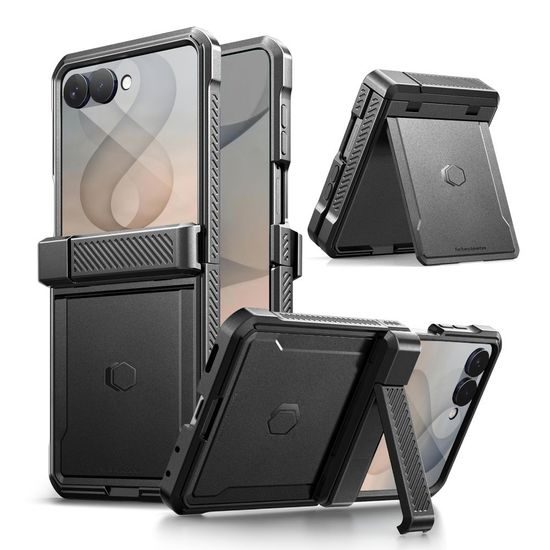 Samsung Galaxy Z Flip 8 ümbris – Tech-Protect Kevlar Pro – must