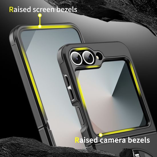 Camslide Stand borító, Samsung Galaxy Z Flip 6, rózsaszín, rózsaszín