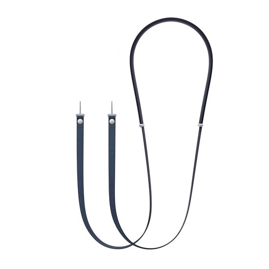 Magnetinis telefono dirželis su crossbody dirželiu mėlynas