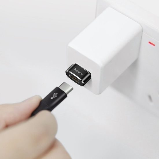 Baseus Adaptér USB-C na USB-A, 3A, černý