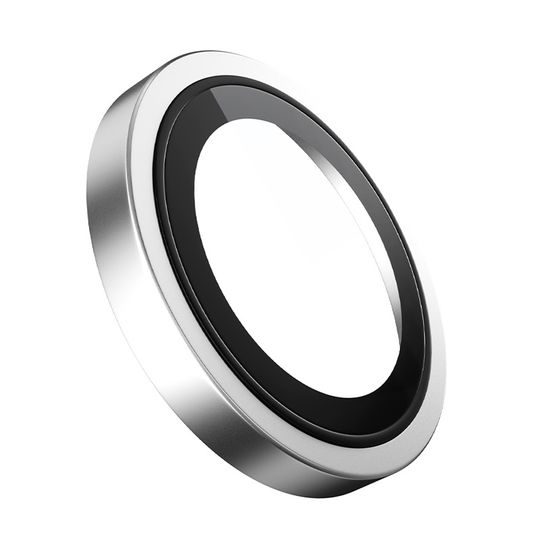 Blueo Original Μεταλλικό Πλαίσιο προστατευτικό τζάμι για φακό κάμερας, iPhone Air, ασημί