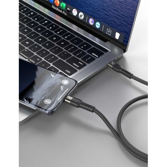 Swissten USB-C auf USB-C Kabel - USB 4.0 Datenkabel - 240W Schnellladekabel - 40 Gb/s - 0,5 m - Schwarz