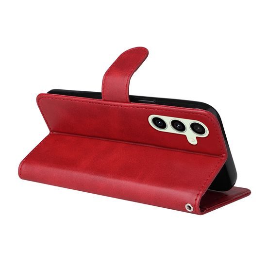 Mágneses tok, Samsung Galaxy S24 FE, piros