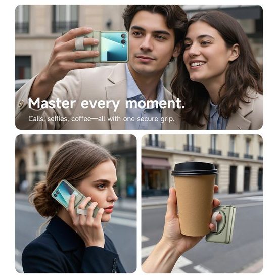 Suritch 360° Kickstand θήκη Samsung Galaxy Z Flip 7, πράσινη