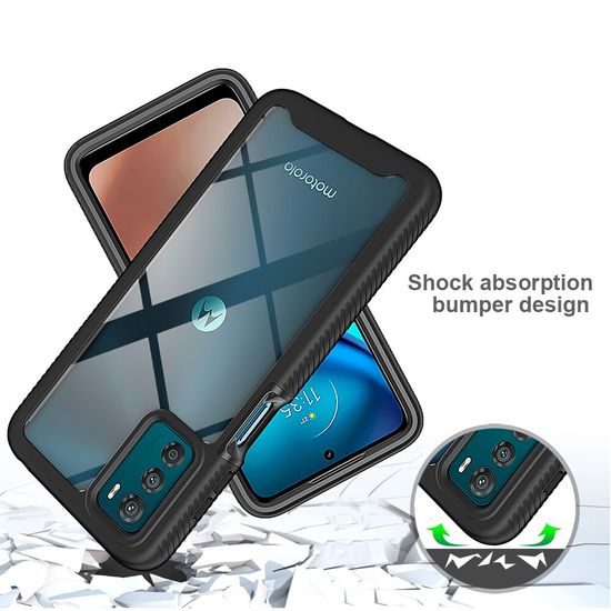 Techsuit Defense360 Pro + Zaščitna folija, Motorola Moto G42, črna