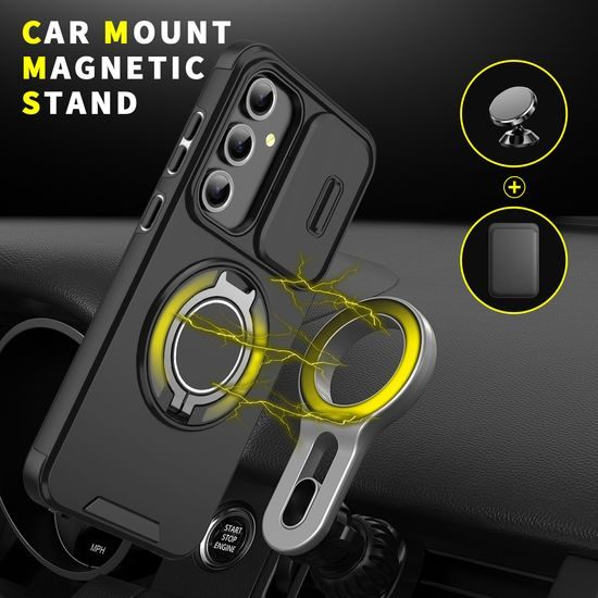 Camslide Stand obal, Samsung Galaxy S23 FE, čierny