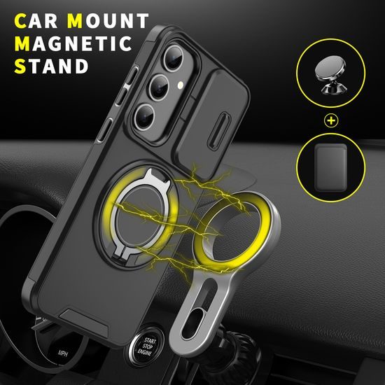 Camslide Stand obal, Samsung Galaxy S23 Plus, černý