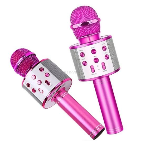 Microfon karaoke WS858, roz