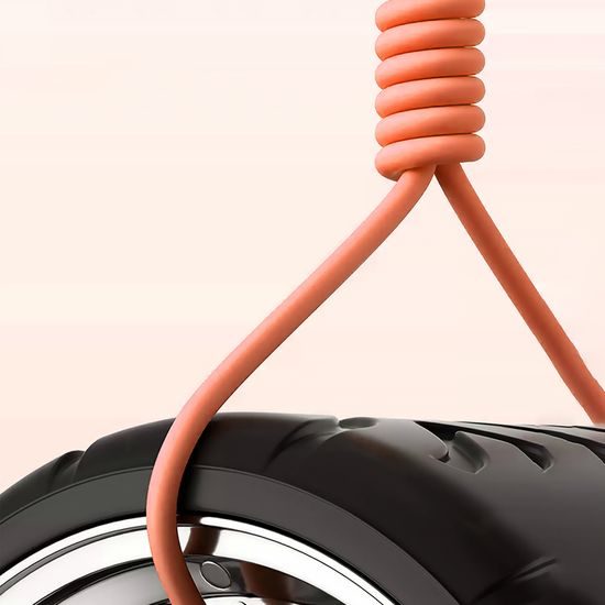 Dudao Γωνιακό καλώδιο περιστρεφόμενο 180°, USB-A - Lightning, 30W, 1m, πορτοκαλί