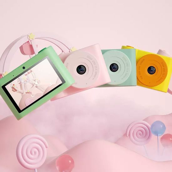 Παιδική φωτογραφική μηχανή C5 48MP με οθόνη αφής, WiFi, δεινόσαυρος