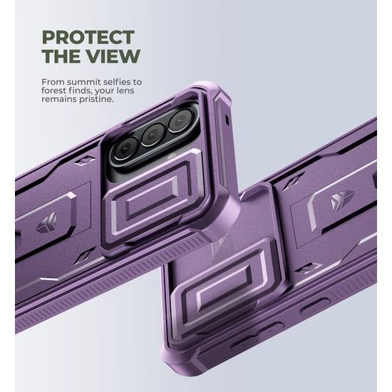 Dexnor 360 Kickstand Camprotector tok Samsung Galaxy A57, lila
