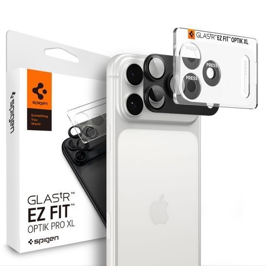 Spigen Optik.TR Ez Fit Pro XL (AGL12035), ochrana fotoaparátu, iPhone 18 Pro, tmavě šedá