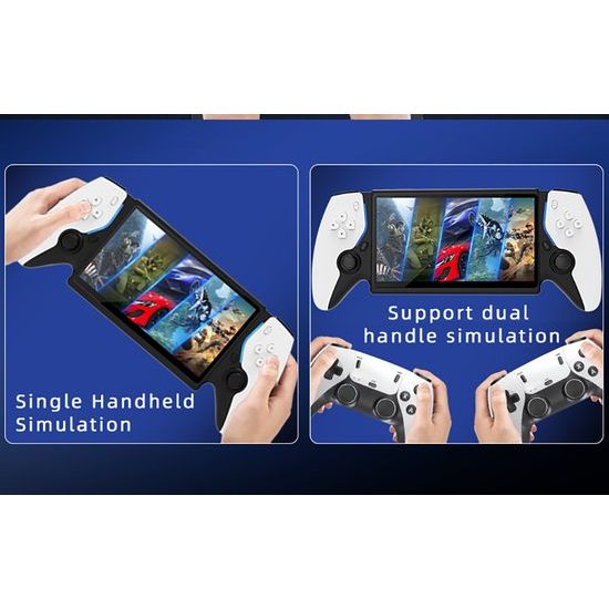 HC800 Premium prijenosna gaming konzola s 7" HD IPS zaslonom, bijela