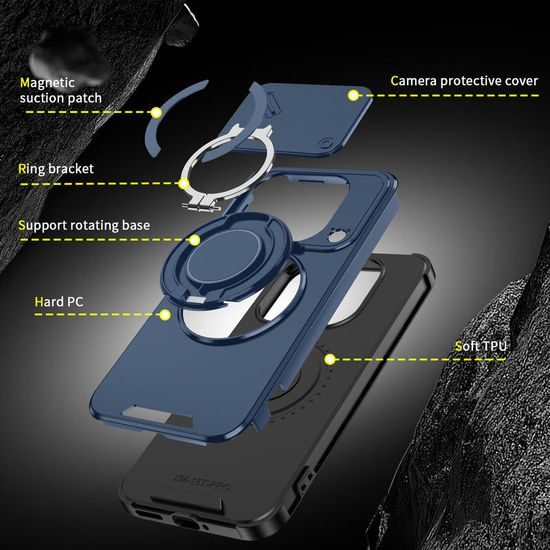 Θήκη Camslide Stand, Xiaomi 15T Pro, μπλε