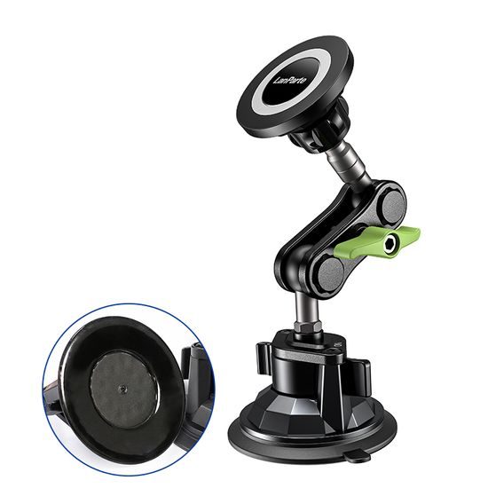LanParte RBA-M01 Magnetische Telefoonhouder voor Auto - met Vacuüm Zuignap - 360° Verstelbaar - MagSafe geschikt