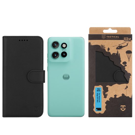 Θήκη Tactical Field Notes, Motorola Edge 60 Neo, μαύρη