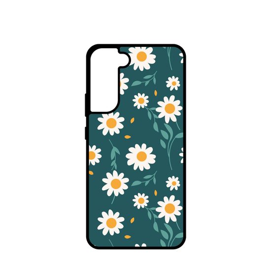 Momanio Hülle für Samsung Galaxy S21 - Schutzhülle mit einzigartigem Design - Gänseblümchen