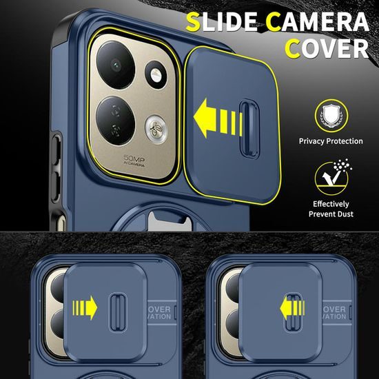 Camslide Stand tok, Xiaomi Redmi 17, kék