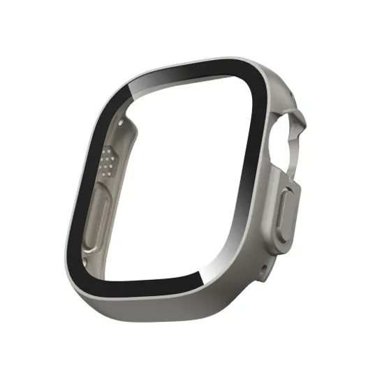 Tech-Protect Defense 2 kusy, Apple Watch Ultra 1 / 2 / 3 / 4 (49 mm), titan a priehľadný